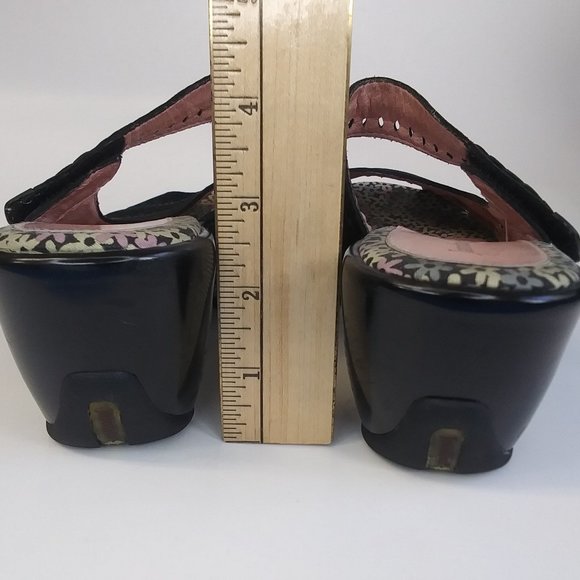 Jambu Touring Peep Toe Wedge Slip On Clogs Mules - Picture 12 of 15